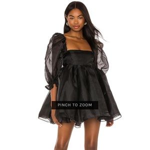 Selkie The Puff Dress in Black